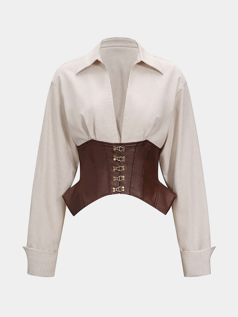 Brown Corset Top - Picture 5 of 9